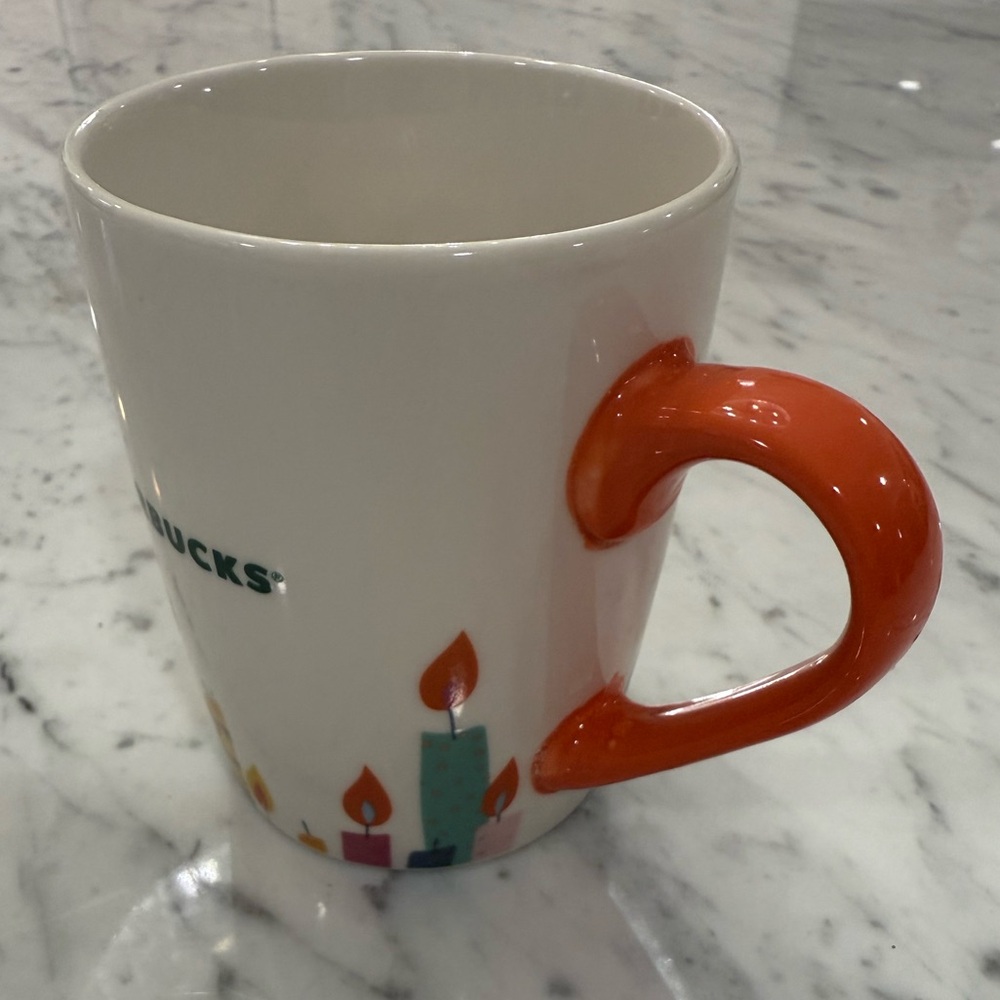 2020 STARBUCKS Happy Birthday Celebration Candles Coffee Tea Mug Cup 10 oz - Picture 5 of 6